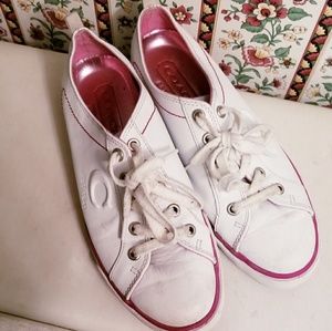 DONATING SOON Coach White Tennis Shoes